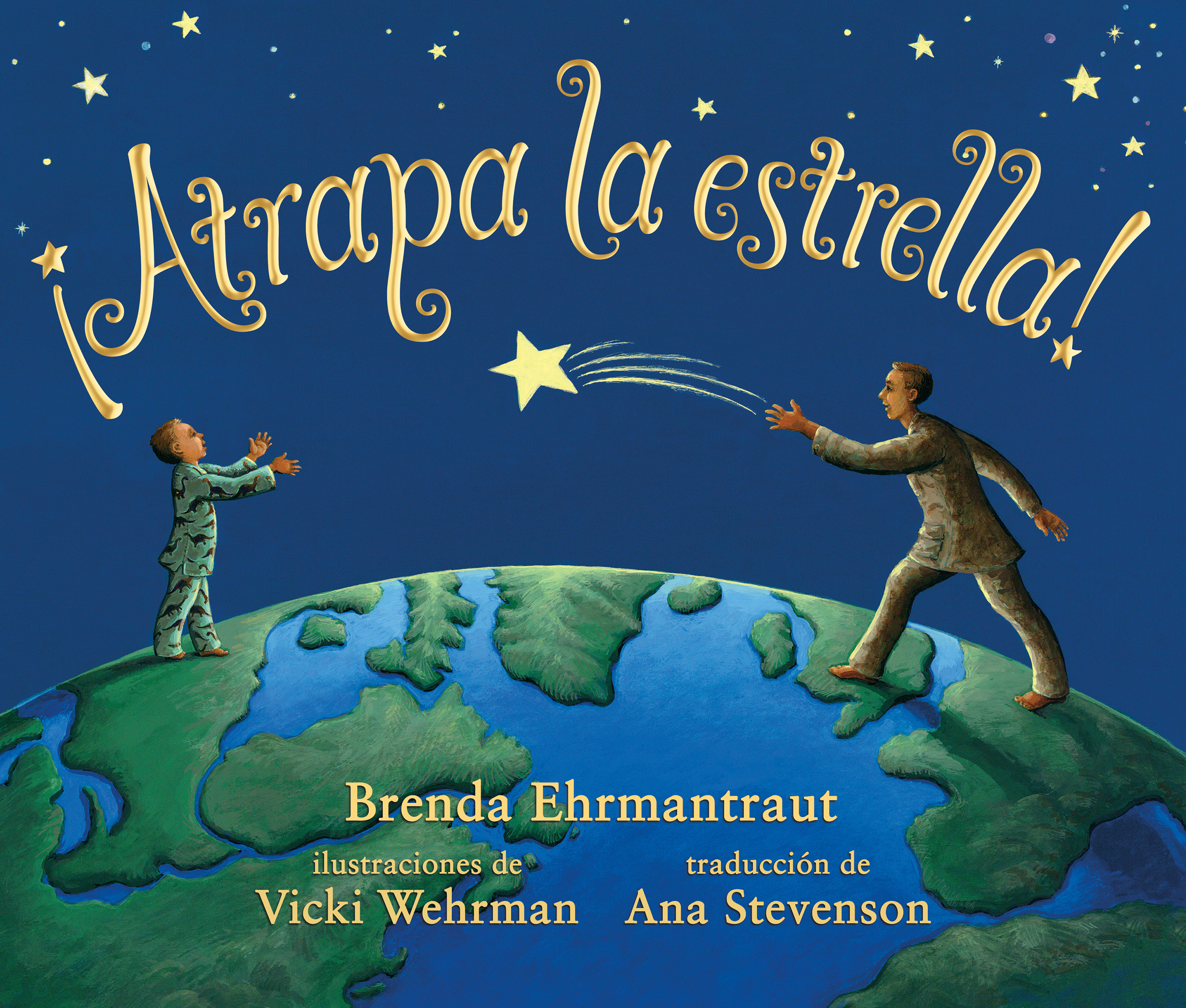 Atrapa-la-estrella_cover_2500 ¡Atrapa la estrella! cover, Spanish edition of Night Catch by Brenda Ehrmantraut. Published by Elva Resa Publishing.